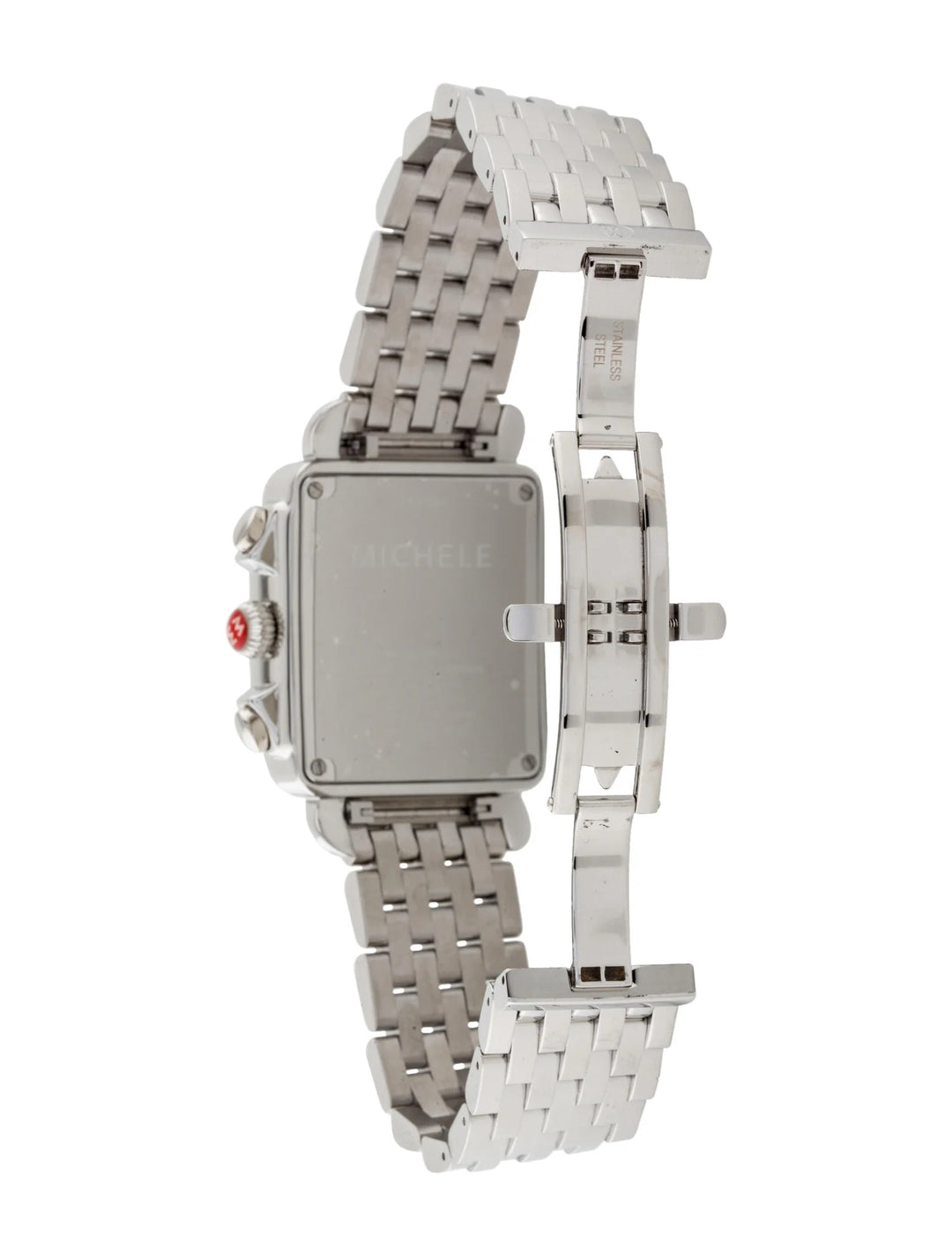 MICHELE DECO DIAMOND STAINLESS STEEL XL WATCH