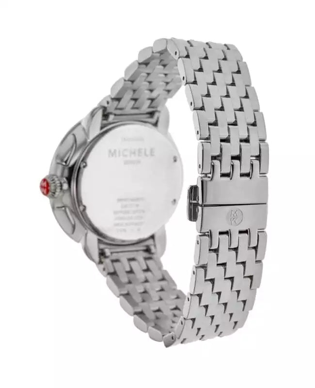 MICHELE SEREIN CHRONOGRAPH DIAMOND SILVER DIAL WATCH