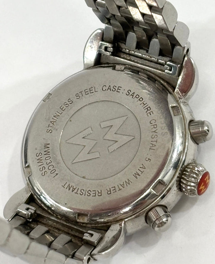 MICHELE CSX DIAMOND CHRONOGRAPH STEEL MOP LADIES WATCH