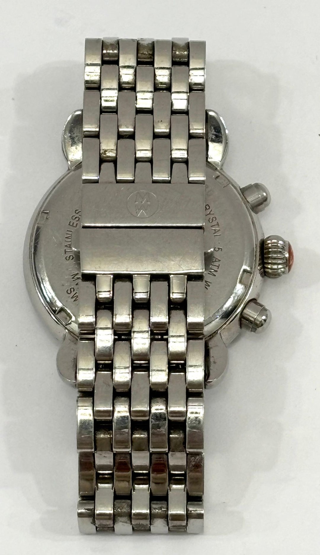 MICHELE CSX DIAMOND CHRONOGRAPH STEEL MOP LADIES WATCH