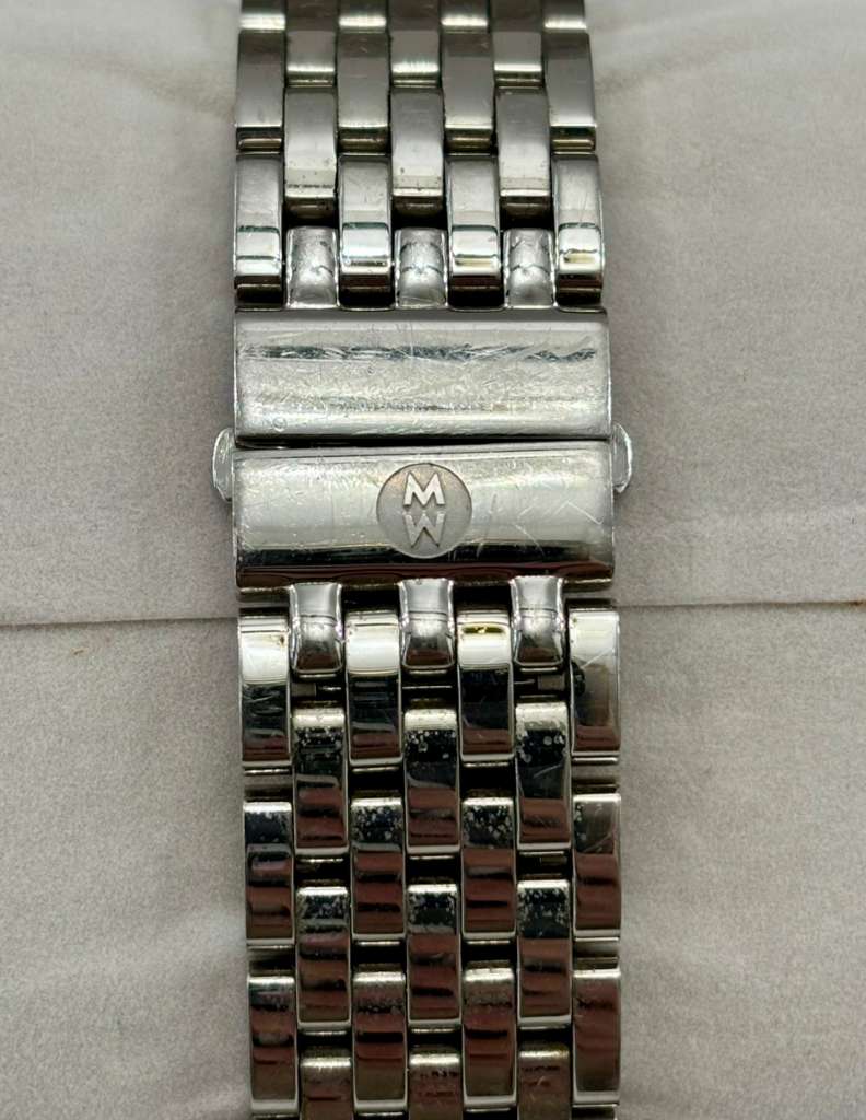 MICHELE MWW06A000775 DECO STAINLESS DIAMOND WATCH