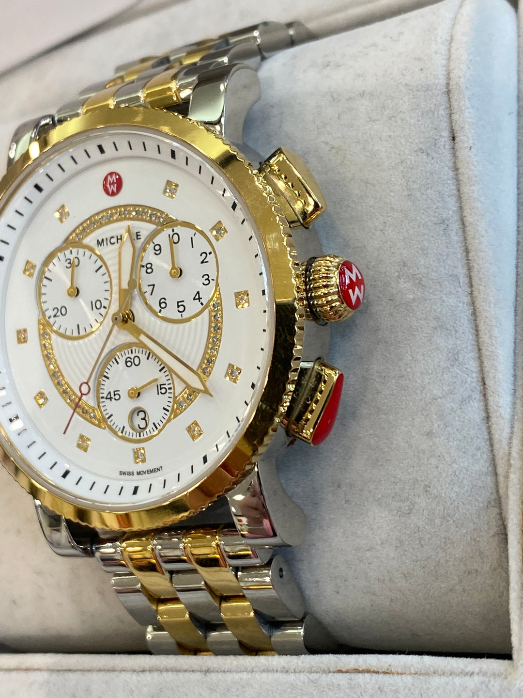 Michelle diamond sports watch Deco Stainless Diamond Watch MWW06A000775 - MICHELE® main image 2