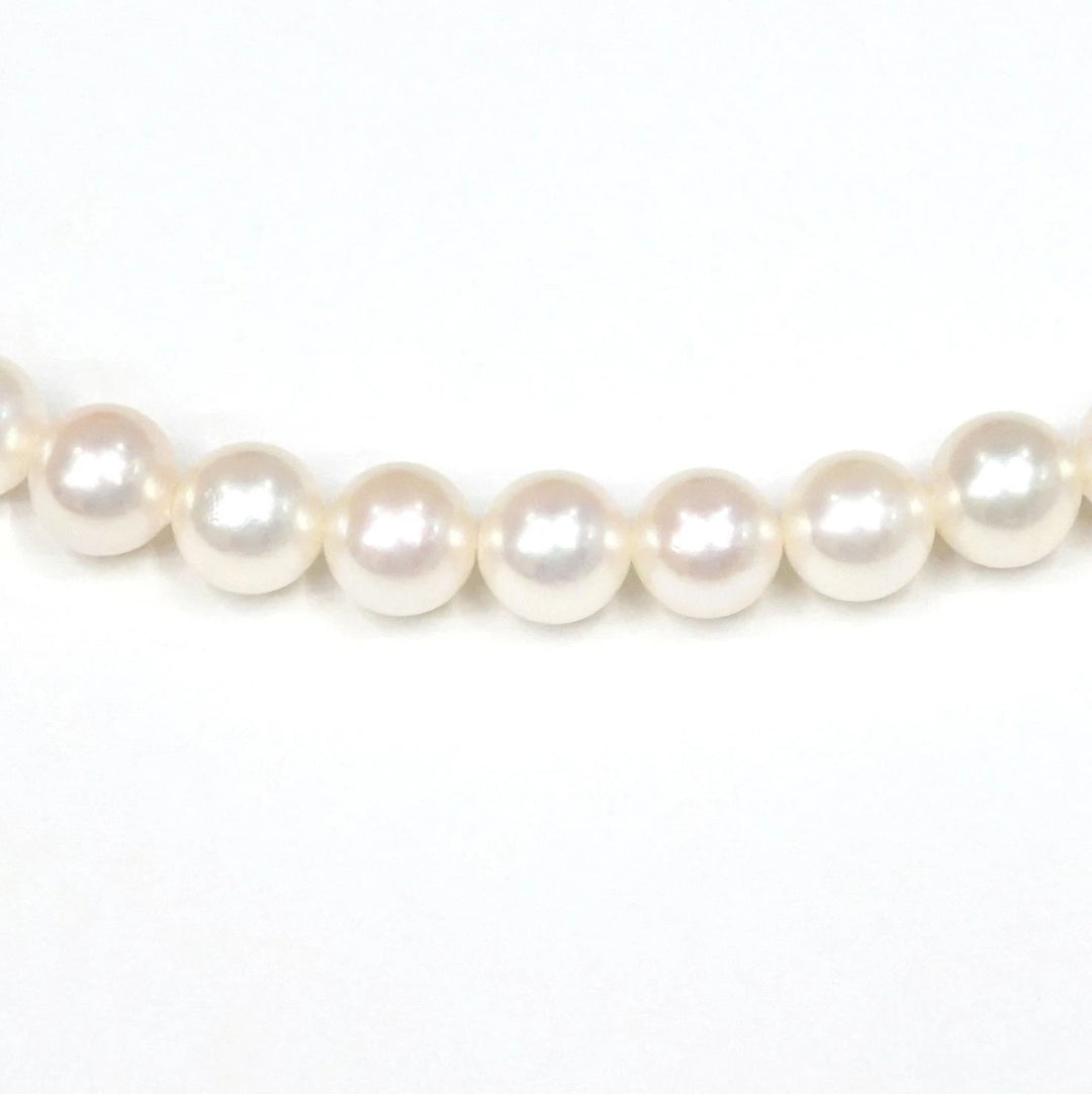 MIKIMOTO AKOYA PEARL 14K WHITE GOLD CHOKER NECKLACE