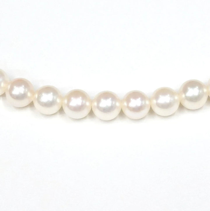 MIKIMOTO AKOYA PEARL 14K WHITE GOLD CHOKER NECKLACE