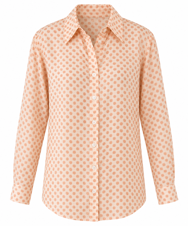 MISSONI DONNA VINTAGE SILK BLEND POLKA DOT SHIRT