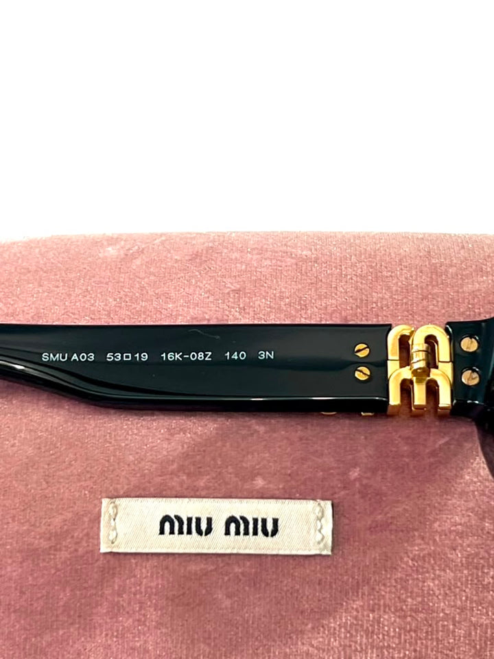 MIU MIU SMUA03 ACETATE CAT-EYE SUNGLASSES