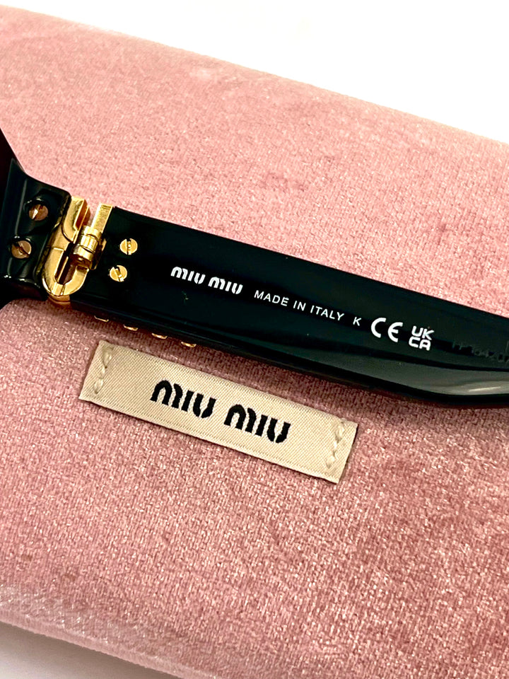 MIU MIU SMUA03 ACETATE CAT-EYE SUNGLASSES
