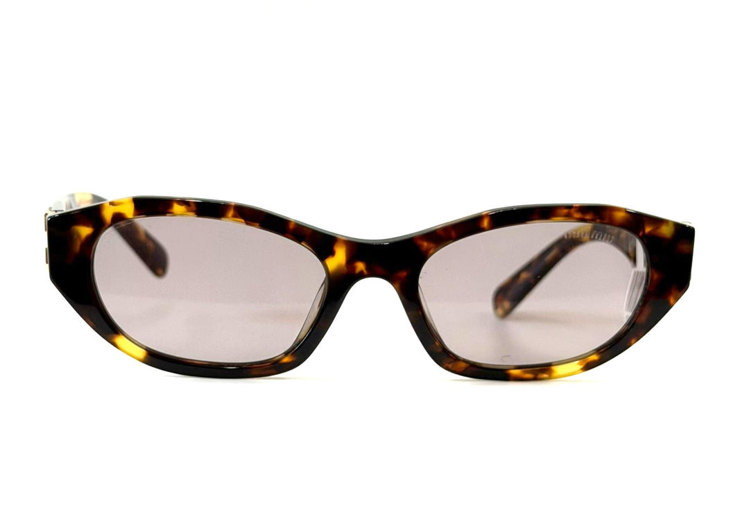 MIU MIU CAT-EYE 09YS TORTOISESHELL SUNGLASSES IN HAVANA