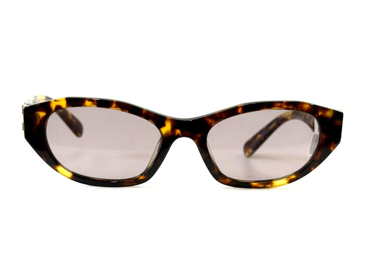 MIU MIU CAT-EYE 09YS TORTOISESHELL SUNGLASSES IN HAVANA
