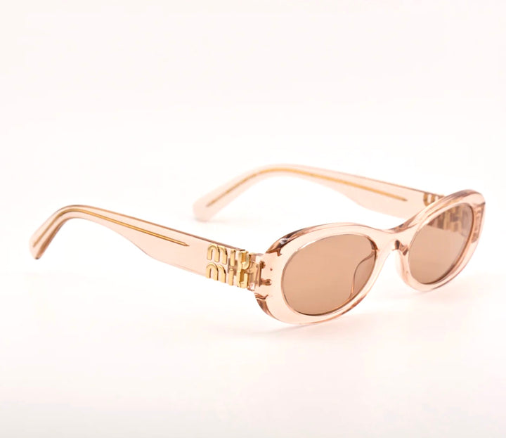 MIU MIU OVAL-FRAME SUNGLASSES