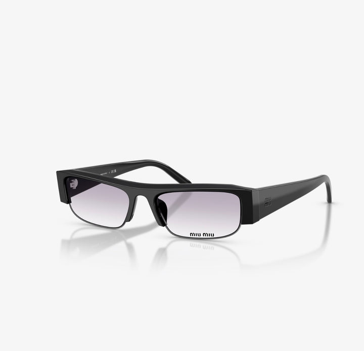 MIU MIU SMUB07 VEDETTE RECTANGULAR FRAME ACETATE SUNGLASSES