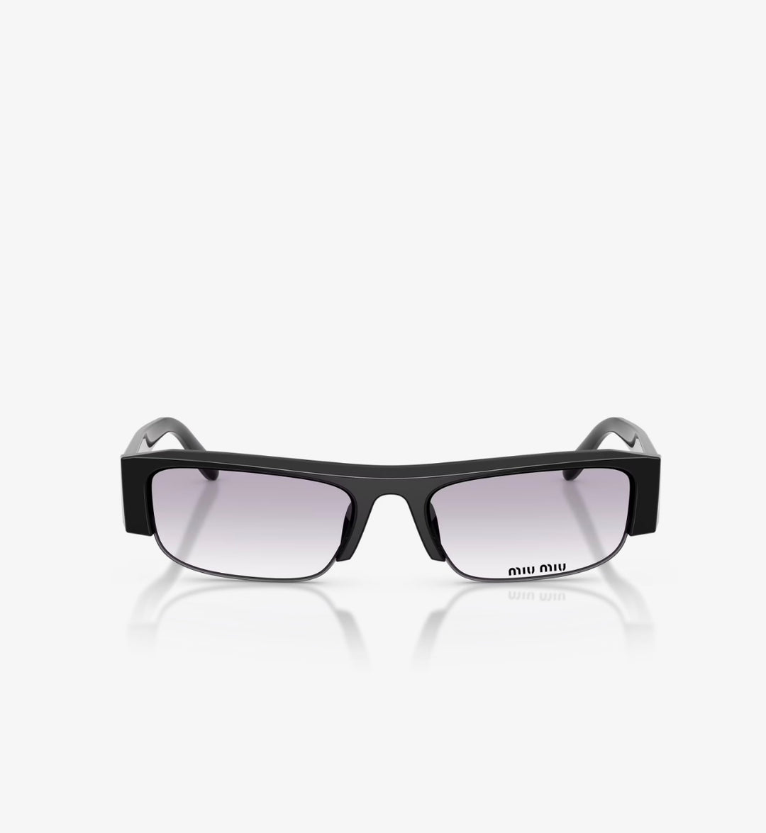 MIU MIU SMUB07 VEDETTE RECTANGULAR FRAME ACETATE SUNGLASSES