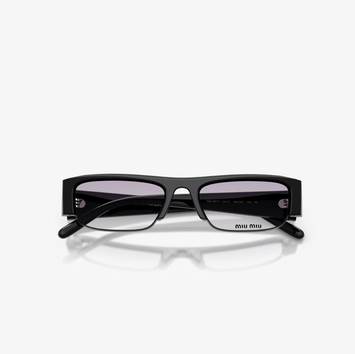 MIU MIU SMUB07 VEDETTE RECTANGULAR FRAME ACETATE SUNGLASSES