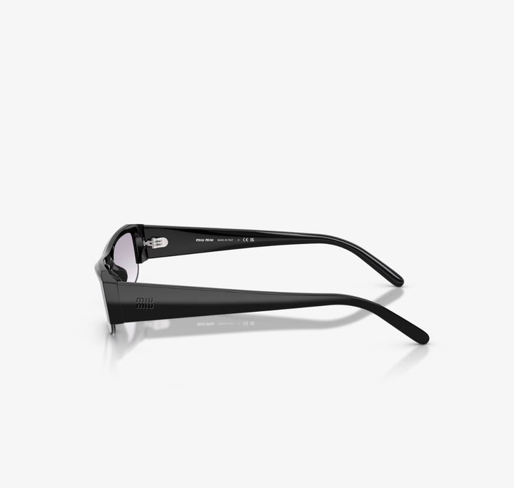 MIU MIU SMUB07 VEDETTE RECTANGULAR FRAME ACETATE SUNGLASSES