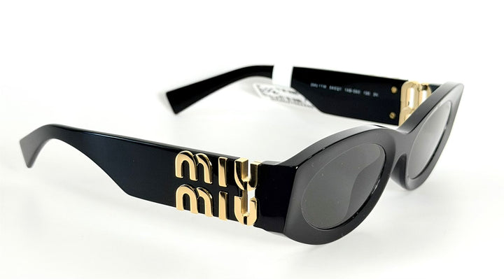 MIU MIU GLIMPSE OVAL-FRAME SUNGLASSES