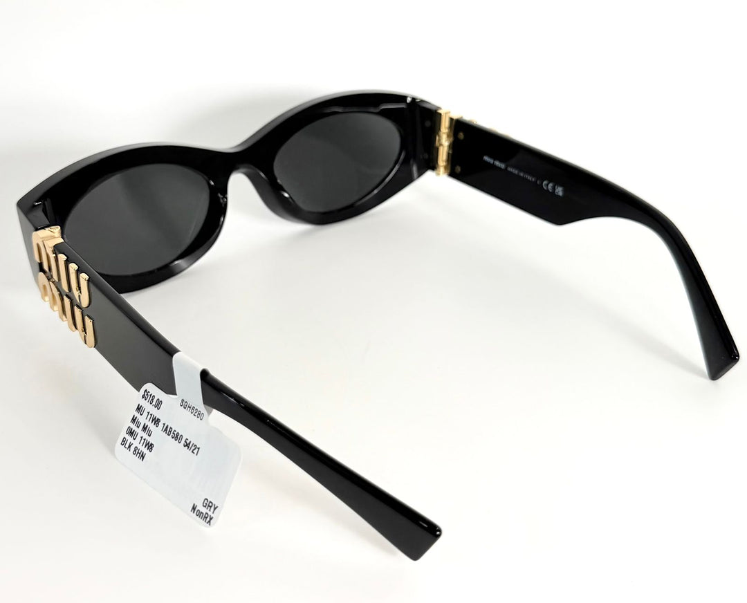 MIU MIU GLIMPSE OVAL-FRAME SUNGLASSES