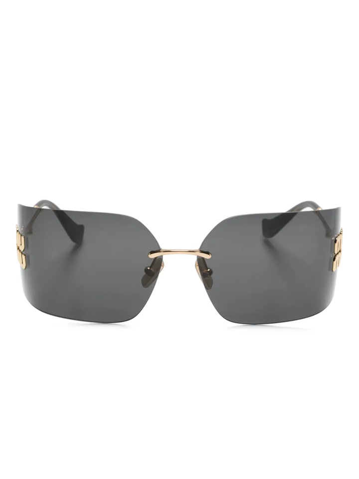 MIU MIU RUNWAY RECTANGLE-FRAME SUNGLASSES