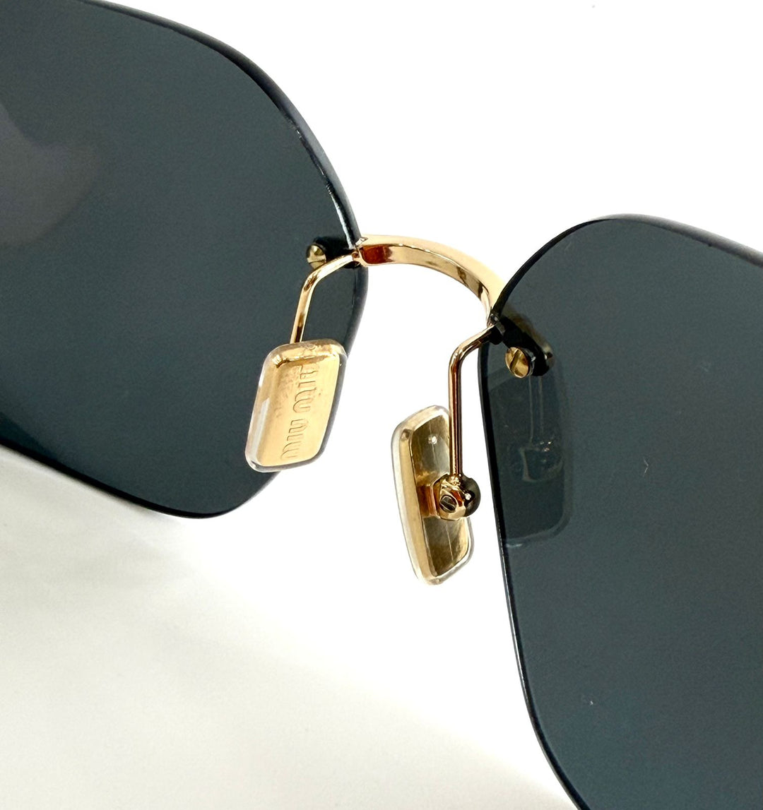 MIU MIU RUNWAY RECTANGLE-FRAME SUNGLASSES