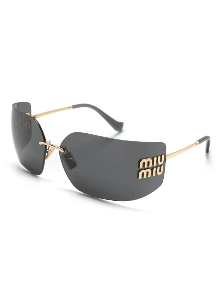 MIU MIU RUNWAY RECTANGLE-FRAME SUNGLASSES