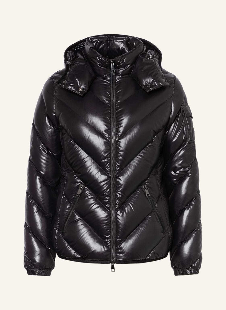 MONCLER BLACK DOWN CHEVRON BROUEL JACKET