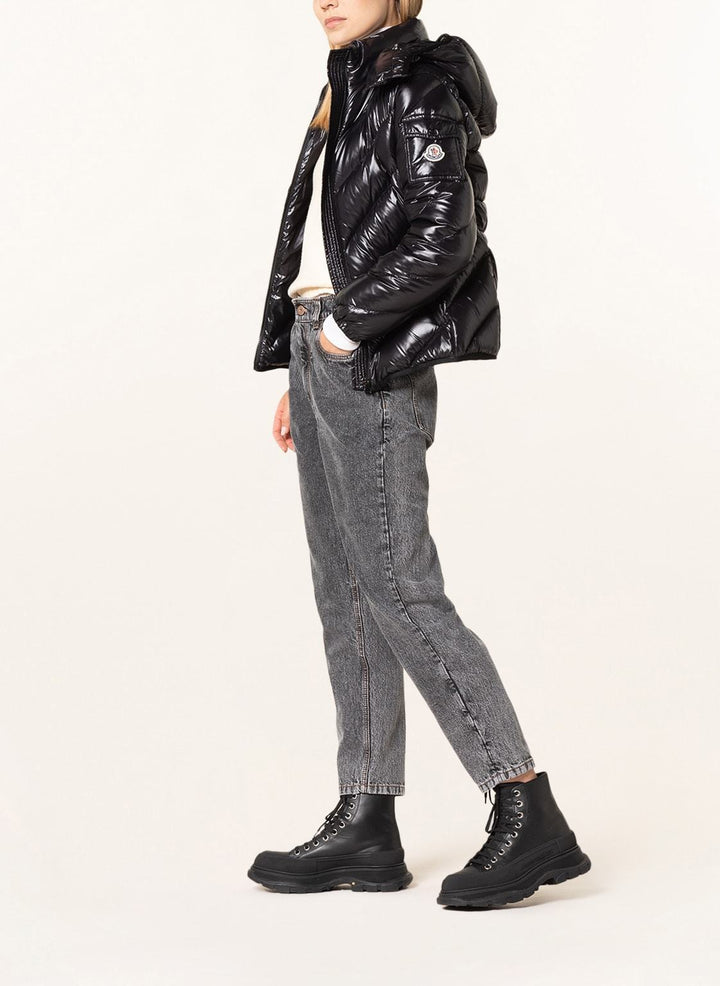 MONCLER BLACK DOWN CHEVRON BROUEL JACKET