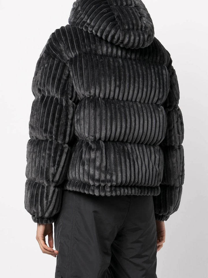 MONCLER DAOS QUILTED VELVET DOWN JACKET