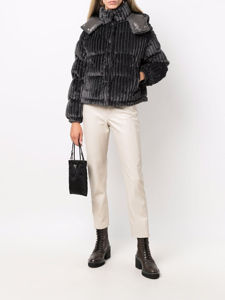 MONCLER DAOS QUILTED VELVET DOWN JACKET