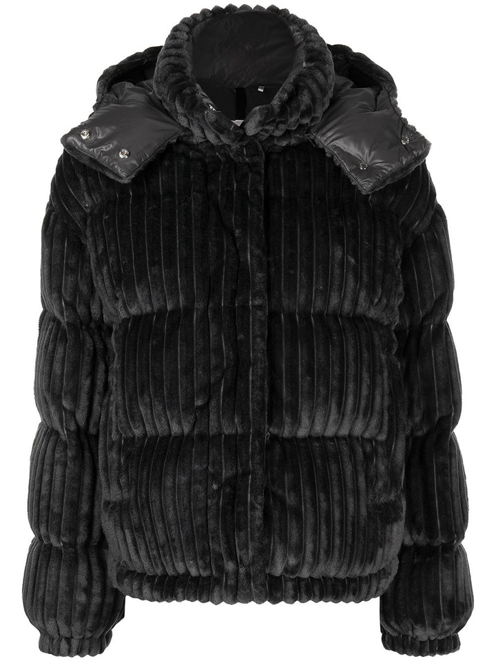 MONCLER DAOS QUILTED VELVET DOWN JACKET