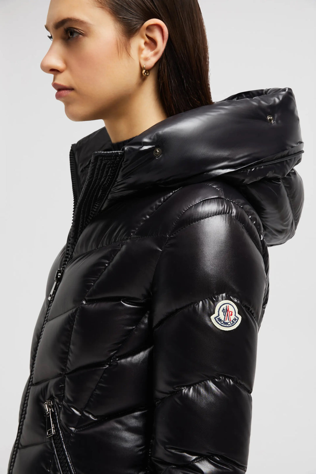 MONCLER FULMARUS FAUX FUR TRIMMED HOODED LONG DOWN COAT