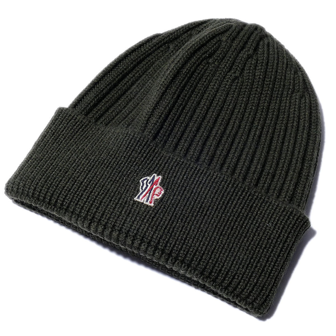MONCLER GRENOBLE BLACK WOOL HAT