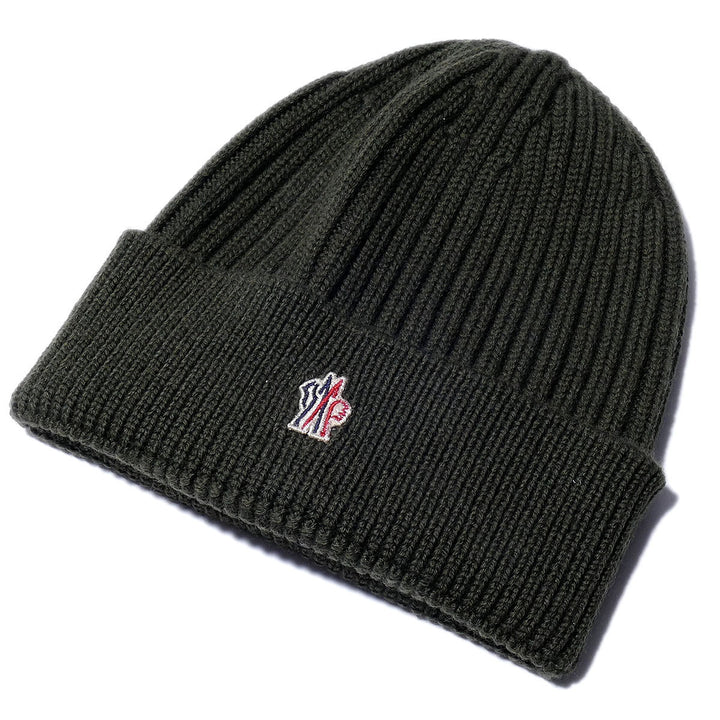 MONCLER GRENOBLE BLACK WOOL HAT
