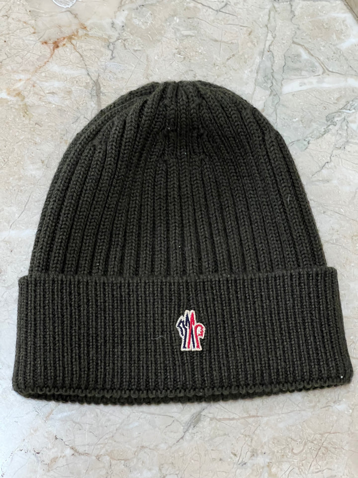 MONCLER GRENOBLE BLACK WOOL HAT