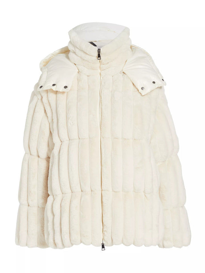 MONCLER MAINLINE FARE FAUX FUR JACKET