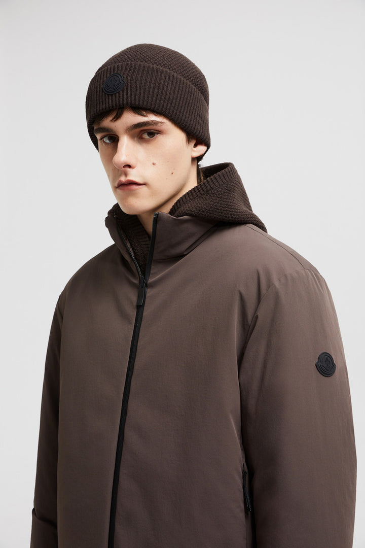 MONCLER LOGO WOOL BEANIE