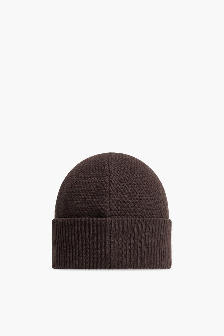 MONCLER LOGO WOOL BEANIE