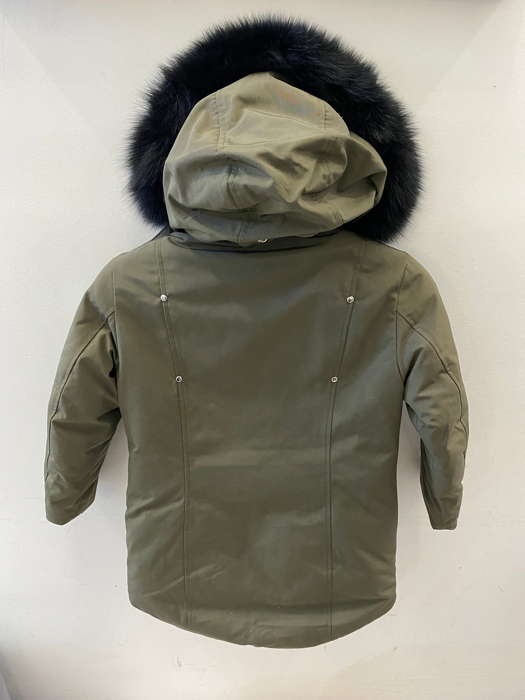 MOOSE KNUCKLES KIDS HOODED DOWN JACKET WITH FUR