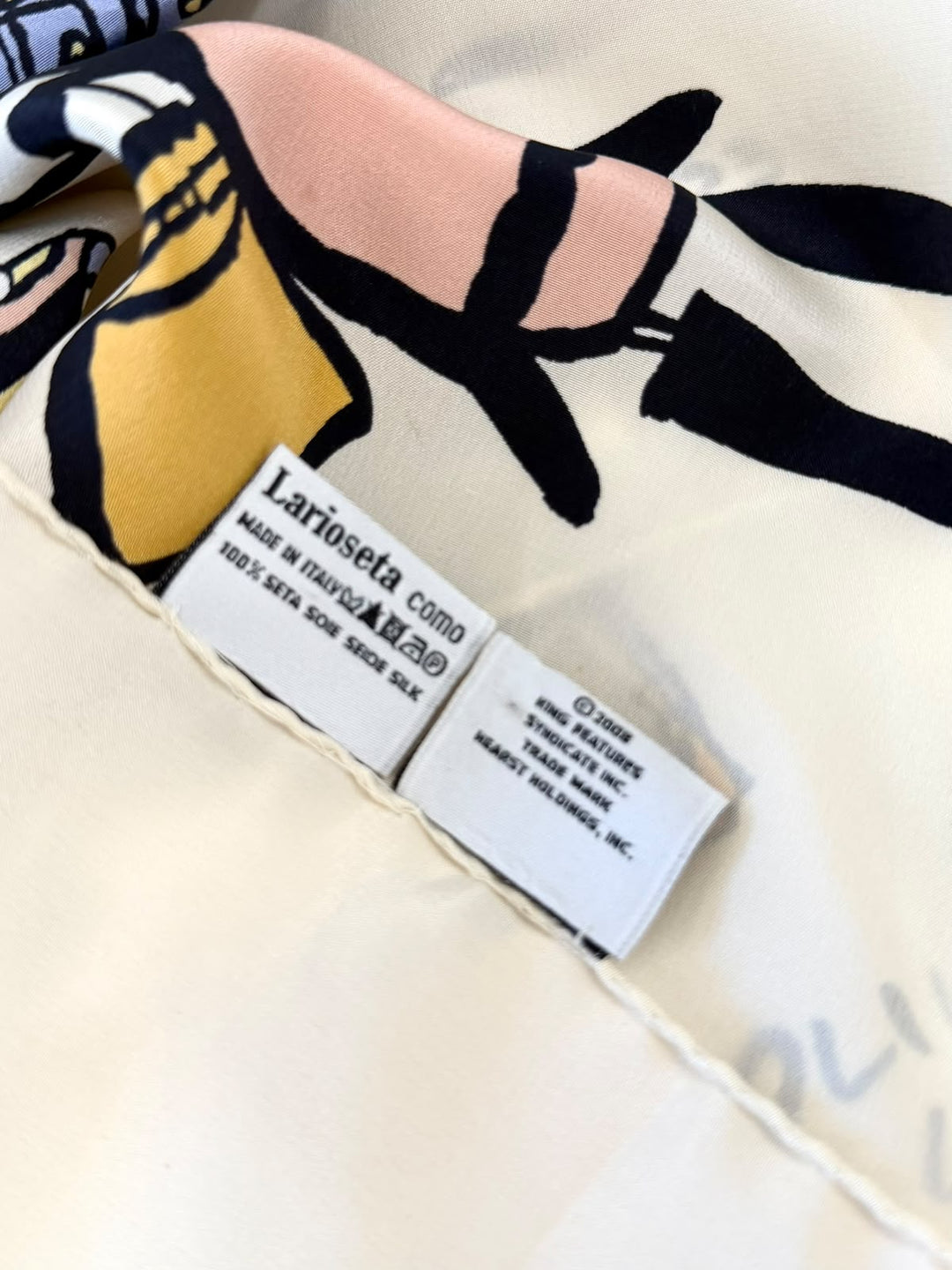 MOSCHINO OLIVE OYL SILK SCARF