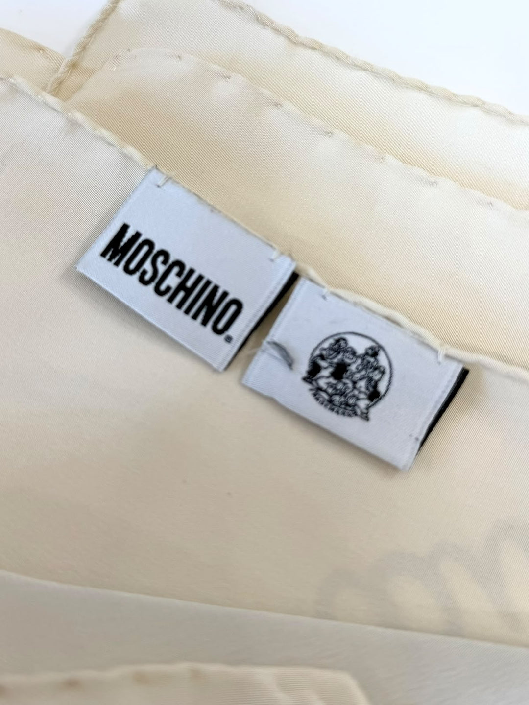 MOSCHINO OLIVE OYL SILK SCARF