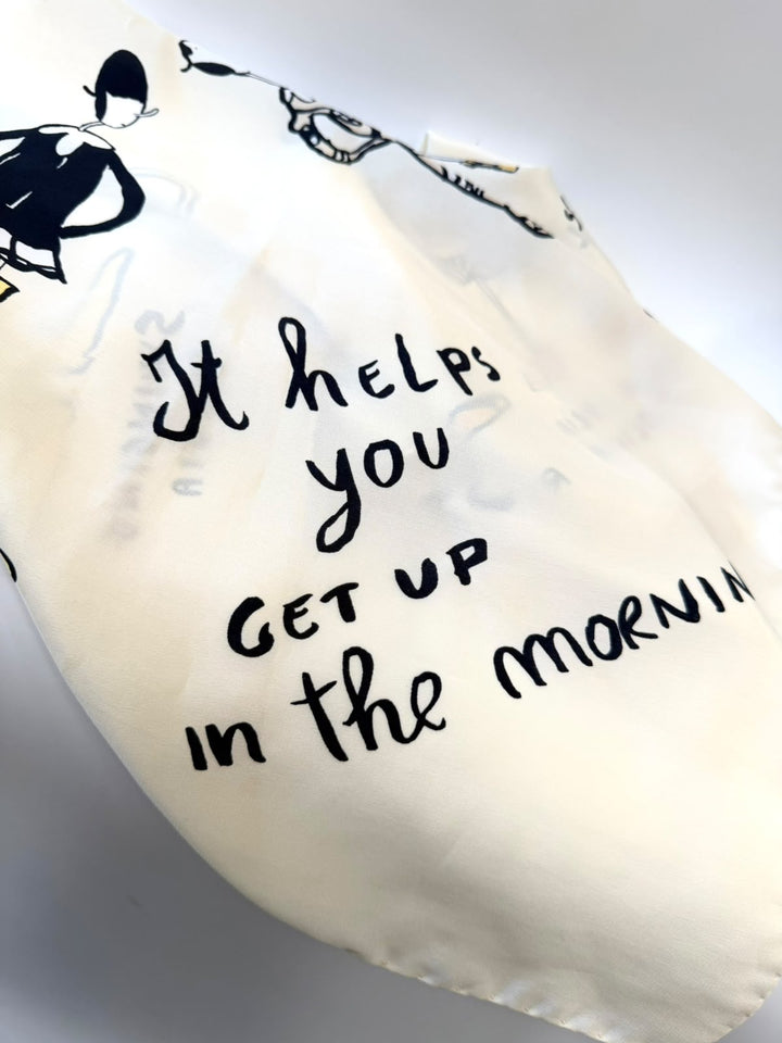 MOSCHINO OLIVE OYL SILK SCARF