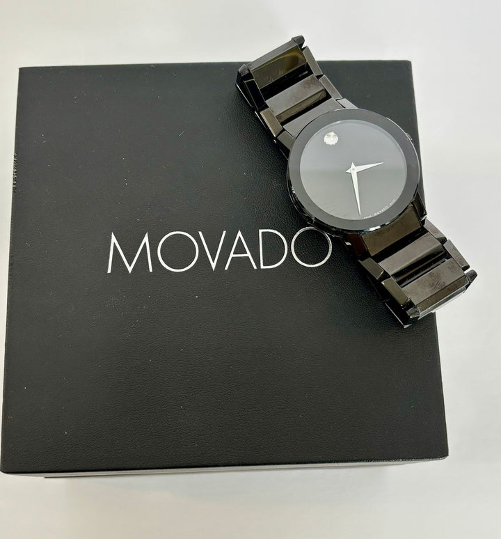 MOVADO ONYX BLACK SAPPHIRE WATCH
