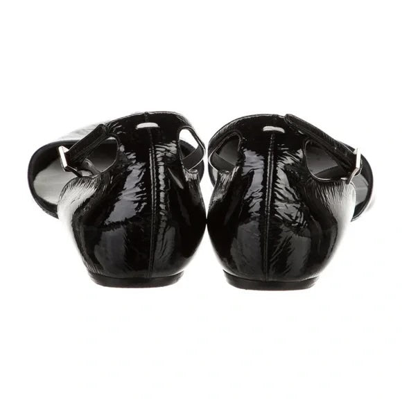 MAISON MARTIN MARGIELA PARIS TABI PATENT LEATHER SANDALS