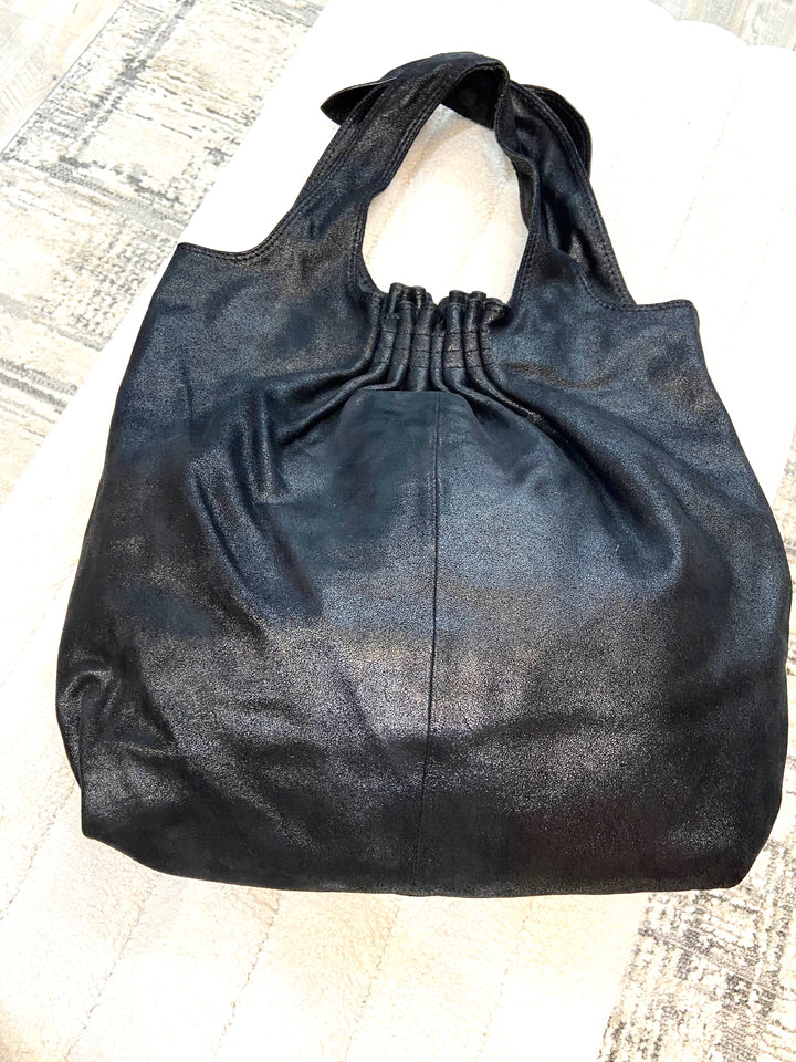 MARC JACOBS VIDA NUBUCK LEATHER HOBO BAG