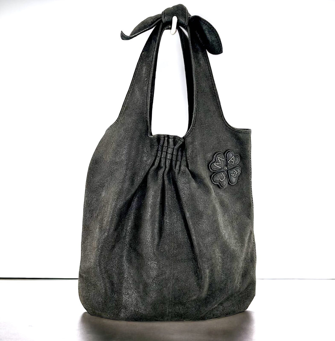 MARC JACOBS VIDA NUBUCK LEATHER HOBO BAG