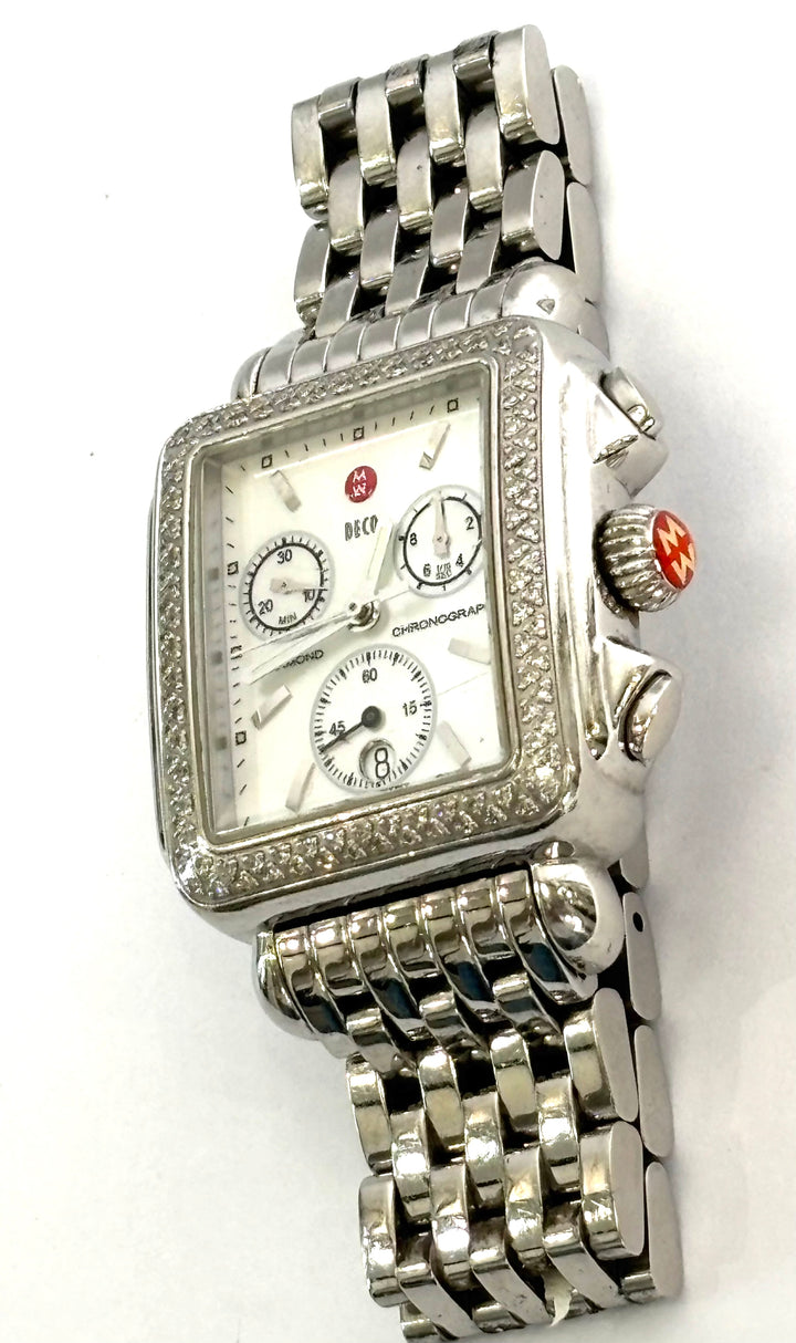 MICHELE DECO CHRONOGRAPH DIAMONDS 33MM WATCH