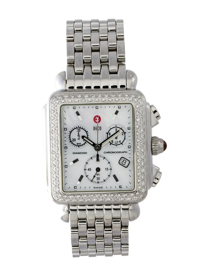 MICHELE DECO CHRONOGRAPH DIAMONDS 33MM WATCH