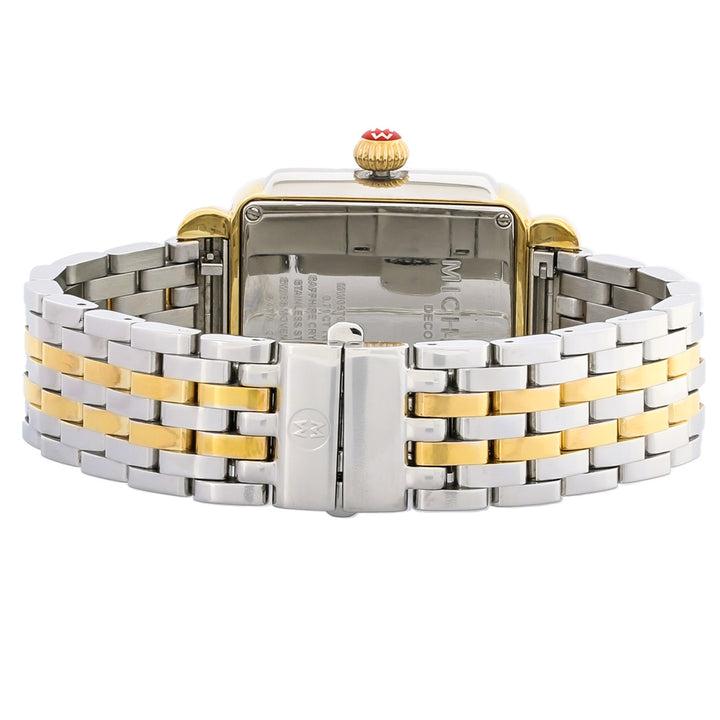 MICHELE DECO MADISON TWO-TONE DIAMONDS QUARTZ WATCH