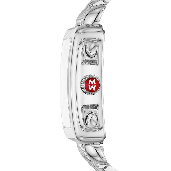MICHELE DECO DIAMOND MOTHER OF PEARL DIAL STEEL WOMEN&