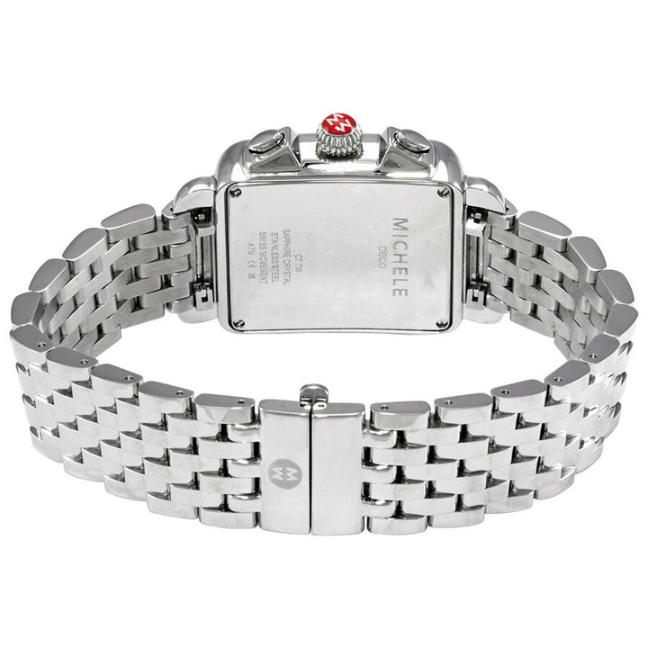 MICHELE DECO DIAMOND MOTHER OF PEARL DIAL STEEL WOMEN&