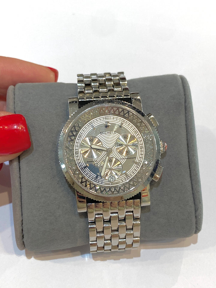 MICHELE SPORT SAIL DIAMOND STAINLESS STEEL LIMITED EDITION WATCH