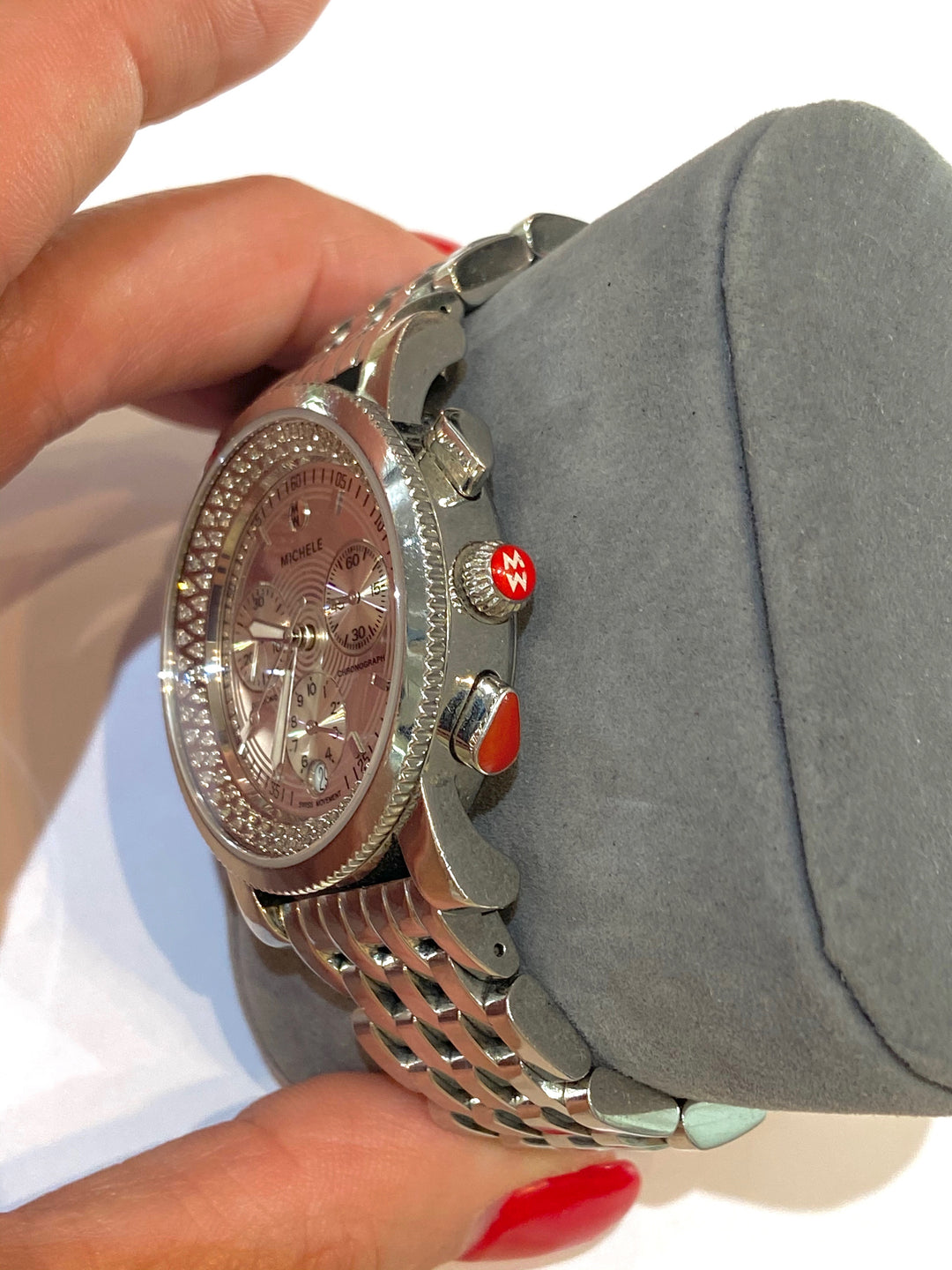 MICHELE SPORT SAIL DIAMOND STAINLESS STEEL LIMITED EDITION WATCH